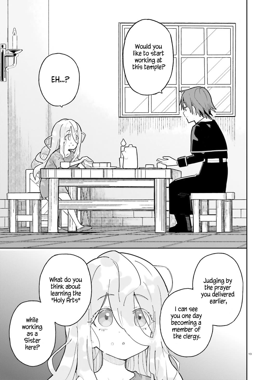 I'm Just a Mob Priest, but Since I Realized This World is an Otome Game, I'll Train the Heroine chapter 1 page 17