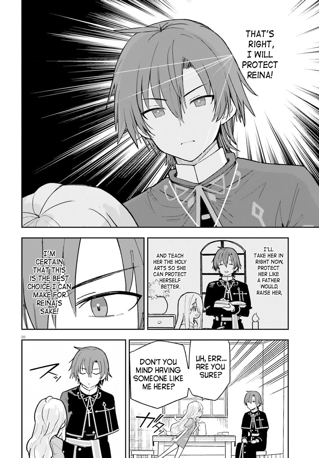 I'm Just a Mob Priest, but Since I Realized This World is an Otome Game, I'll Train the Heroine chapter 1 page 18