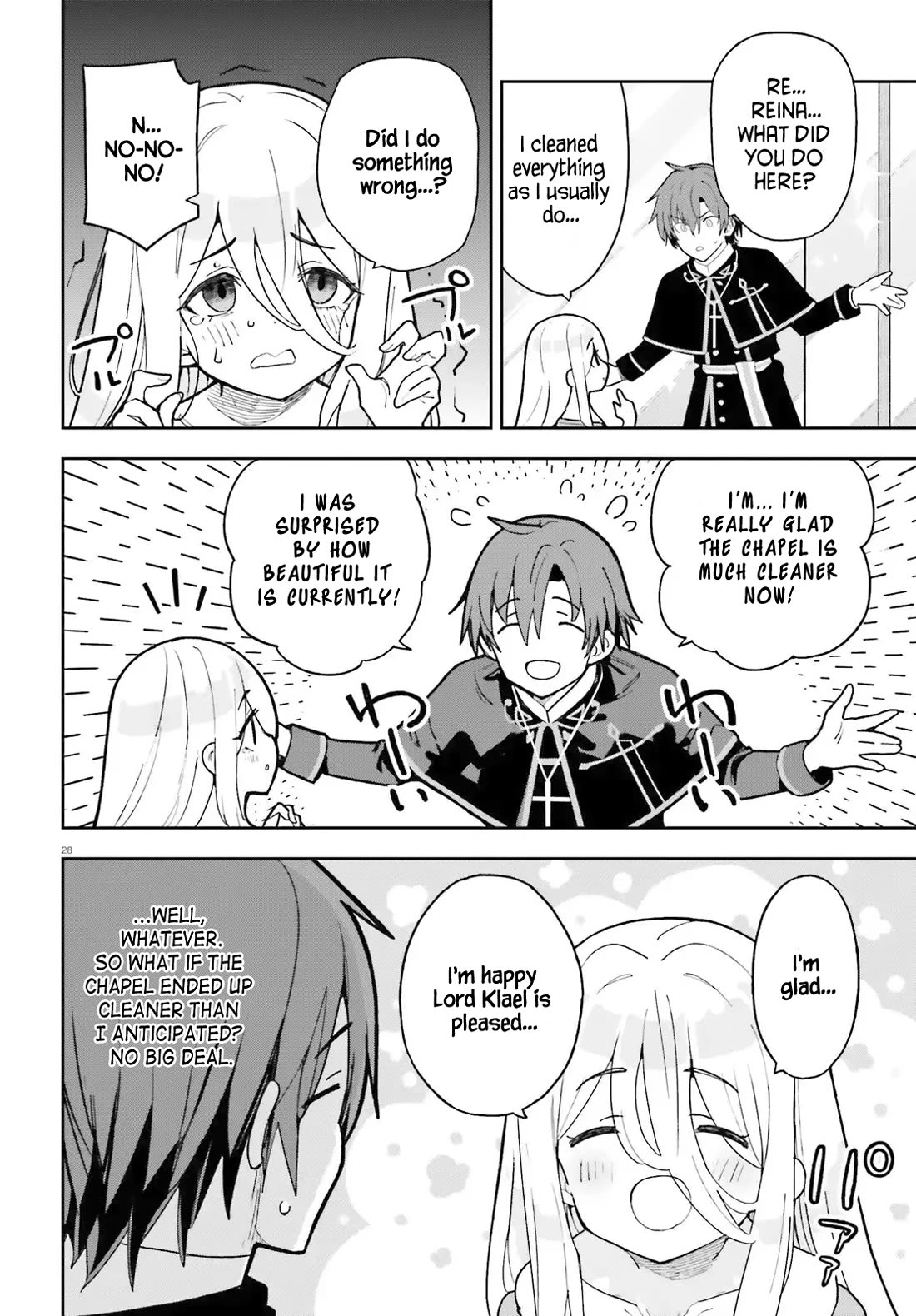 I'm Just a Mob Priest, but Since I Realized This World is an Otome Game, I'll Train the Heroine chapter 2 page 28