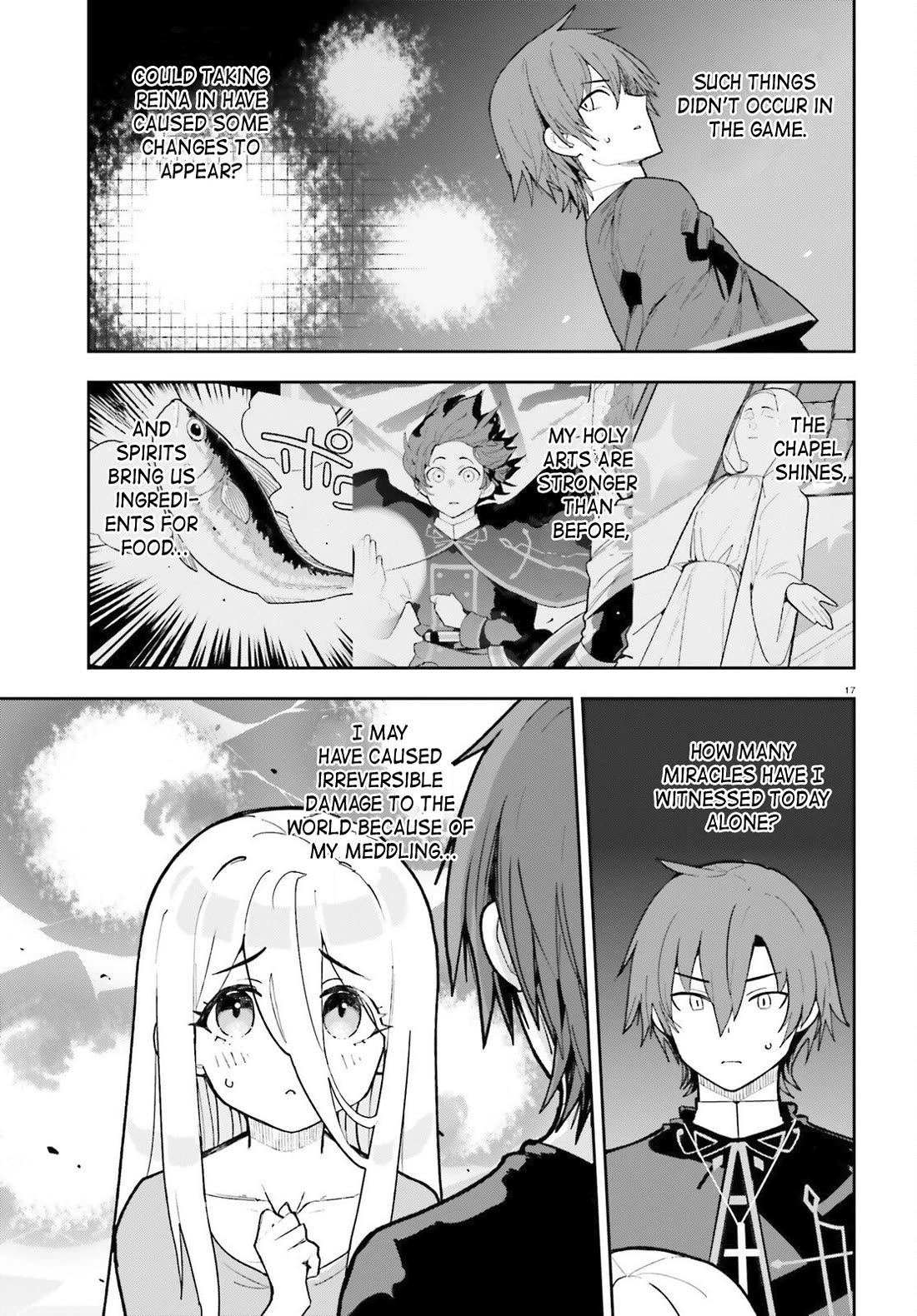 I'm Just a Mob Priest, but Since I Realized This World is an Otome Game, I'll Train the Heroine chapter 3 page 17