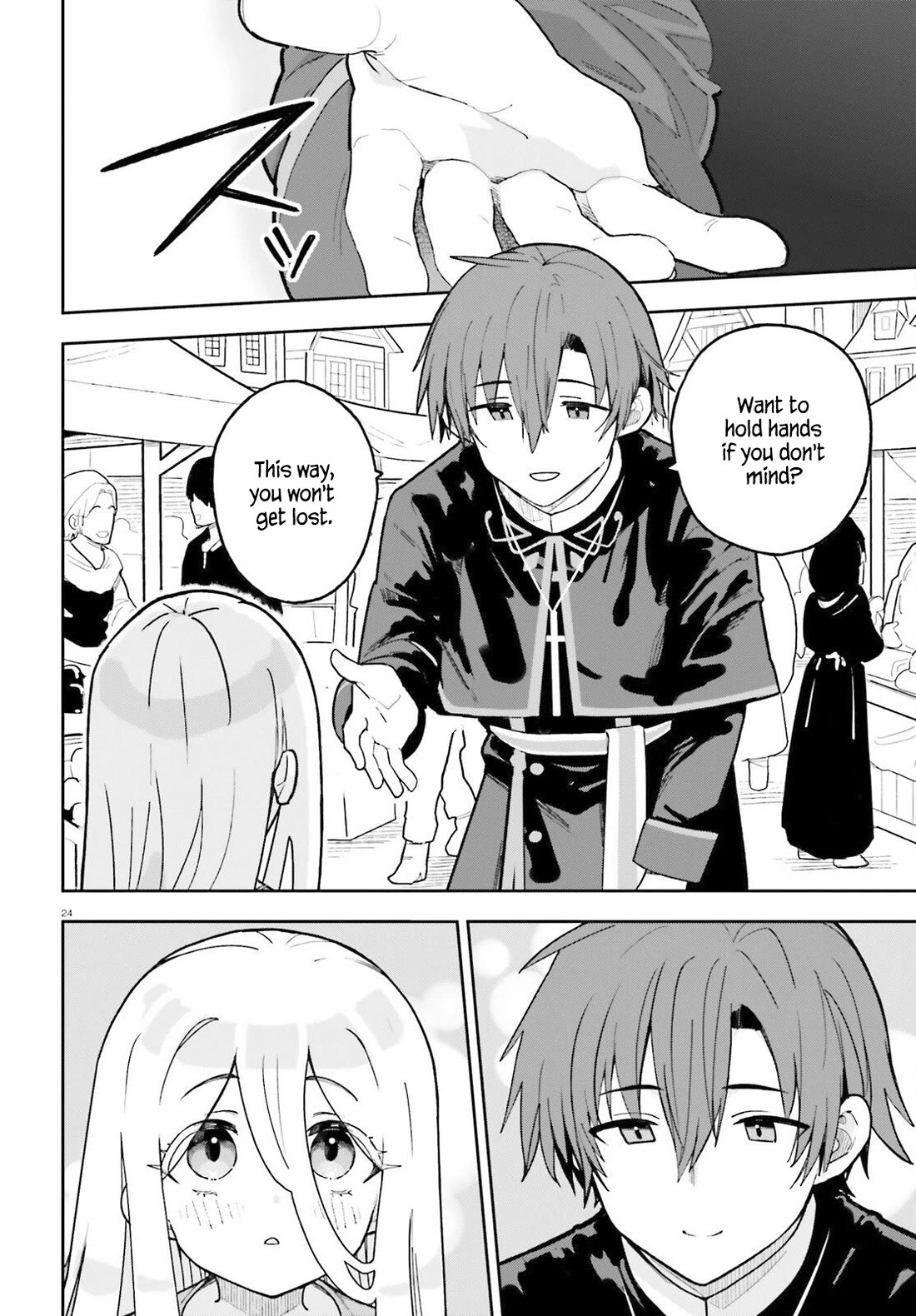 I'm Just a Mob Priest, but Since I Realized This World is an Otome Game, I'll Train the Heroine chapter 3 page 24
