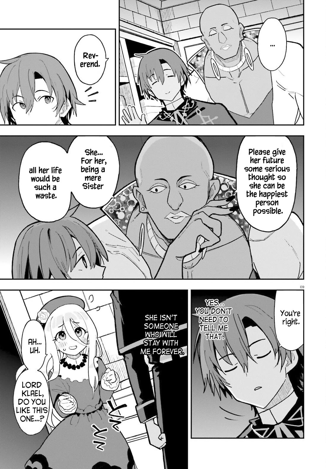 I'm Just a Mob Priest, but Since I Realized This World is an Otome Game, I'll Train the Heroine chapter 4 page 9