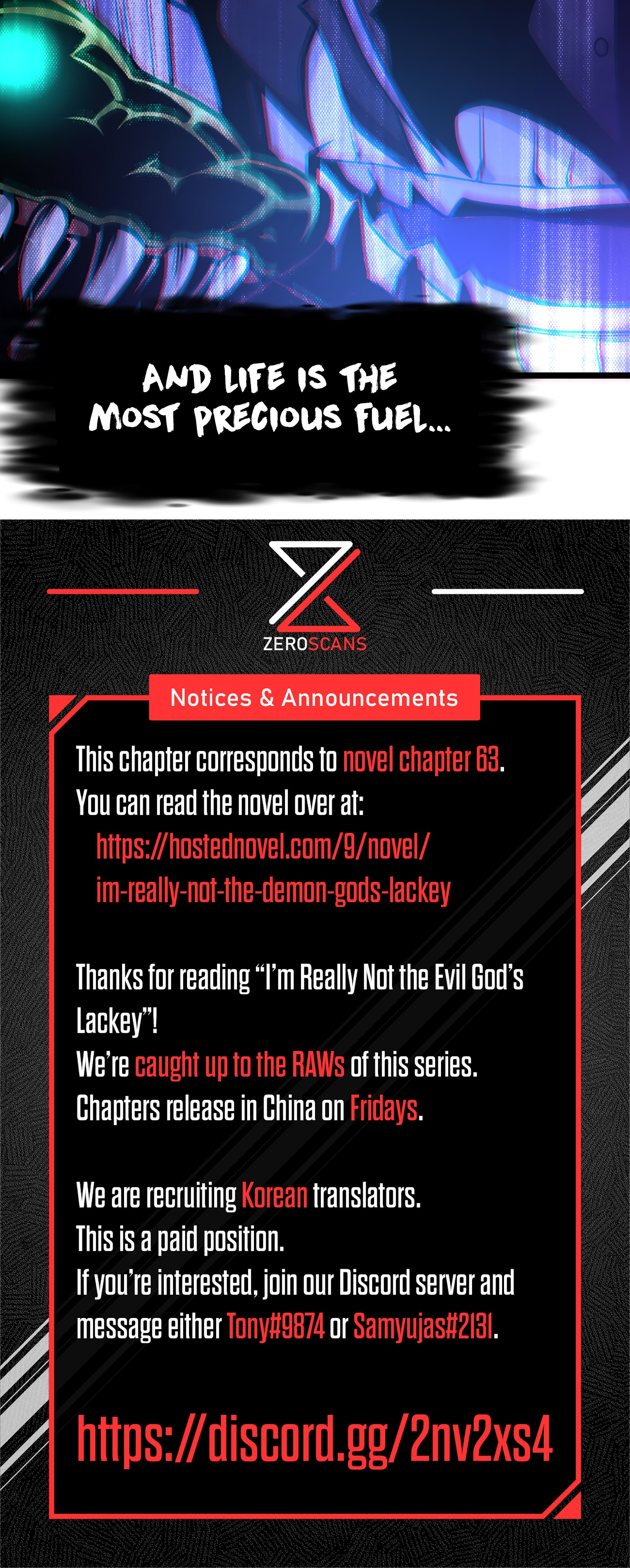 I’m Really Not the Evil God’s Lackey chapter 32.5 page 40