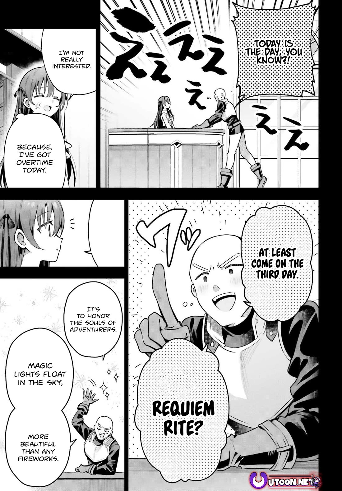 I'm the Guild Receptionist, but Since I Don't Want to Work Overtime, I Think I'll Just Solo the Boss chapter 37 page 9