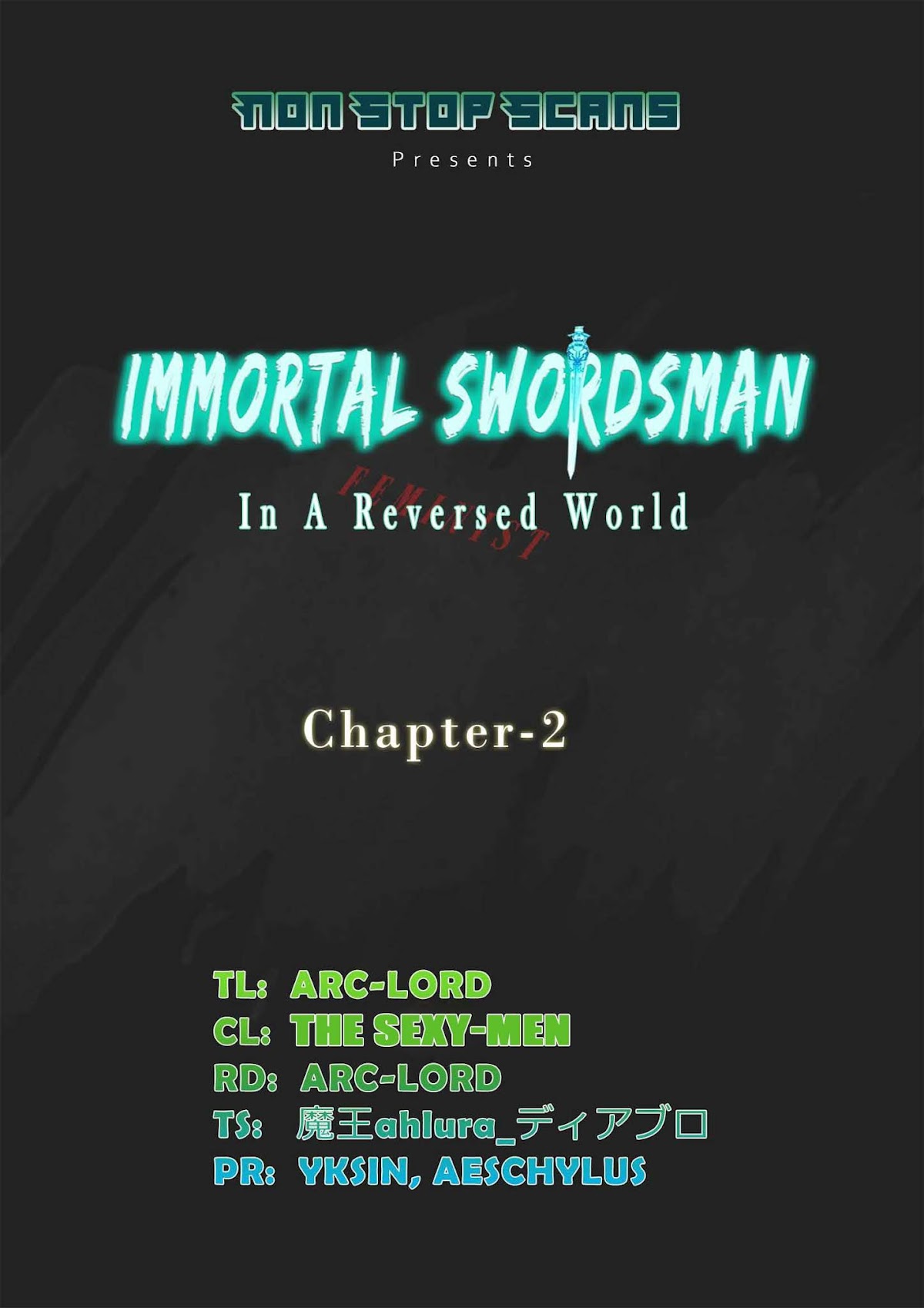 Immortal Swordsman in The Reverse World chapter 2 page 1