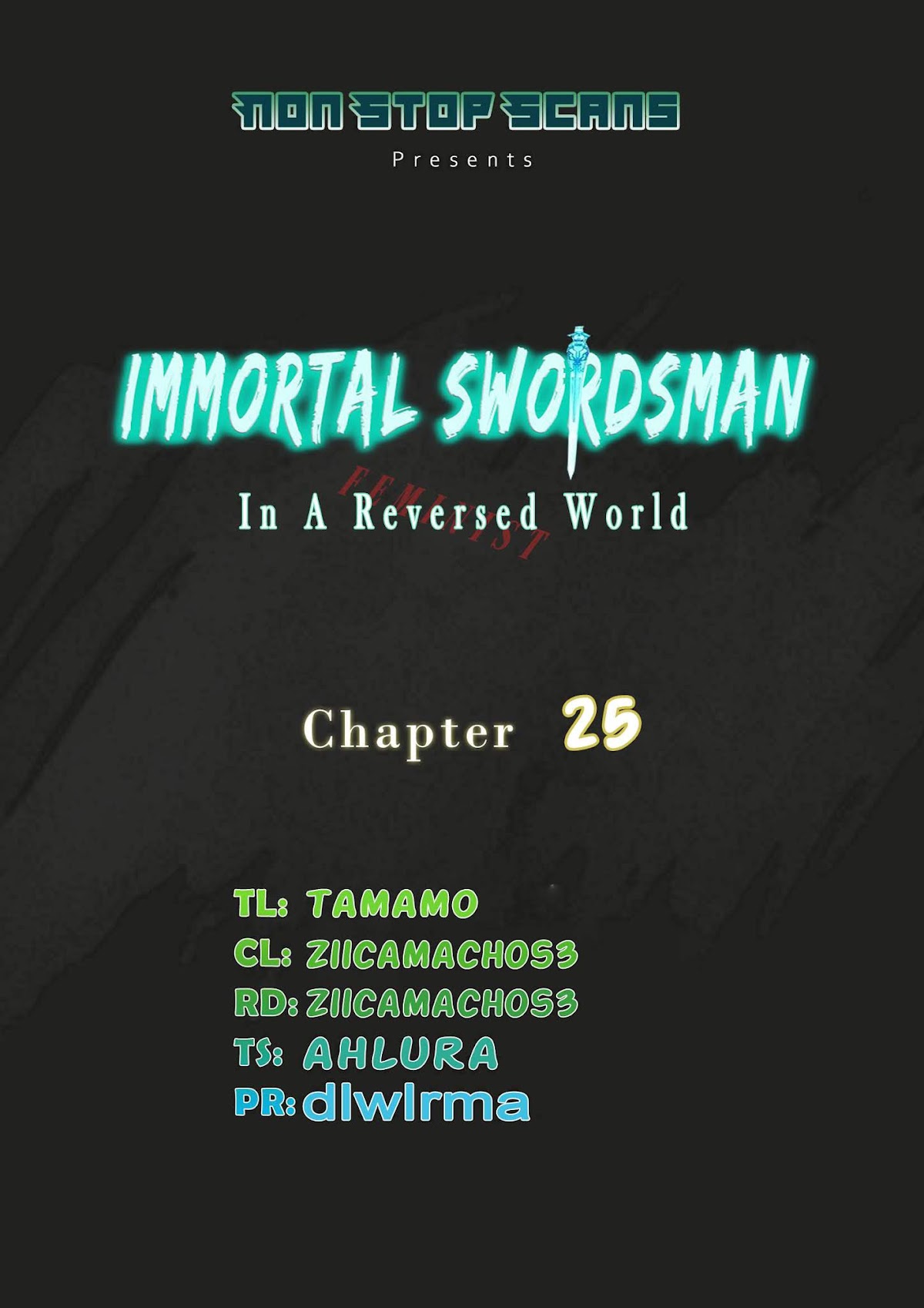 Immortal Swordsman in The Reverse World chapter 25 page 1