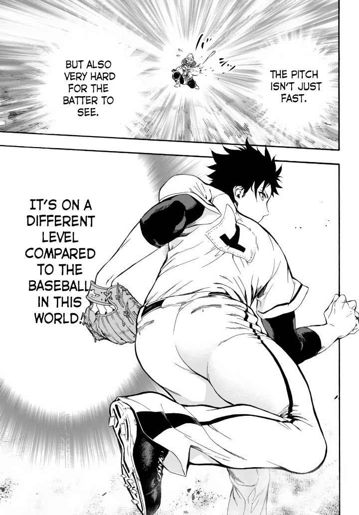 In Another World where Baseball is War, a High School Ace Player will Save a Weak Nation chapter 3 page 34