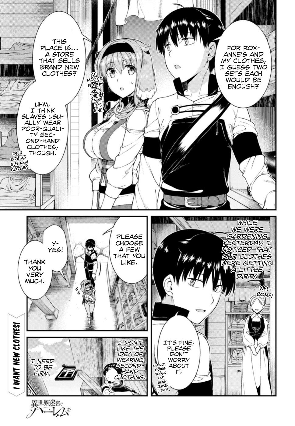 Isekai Meikyuu de Harem o chapter 28 page 1