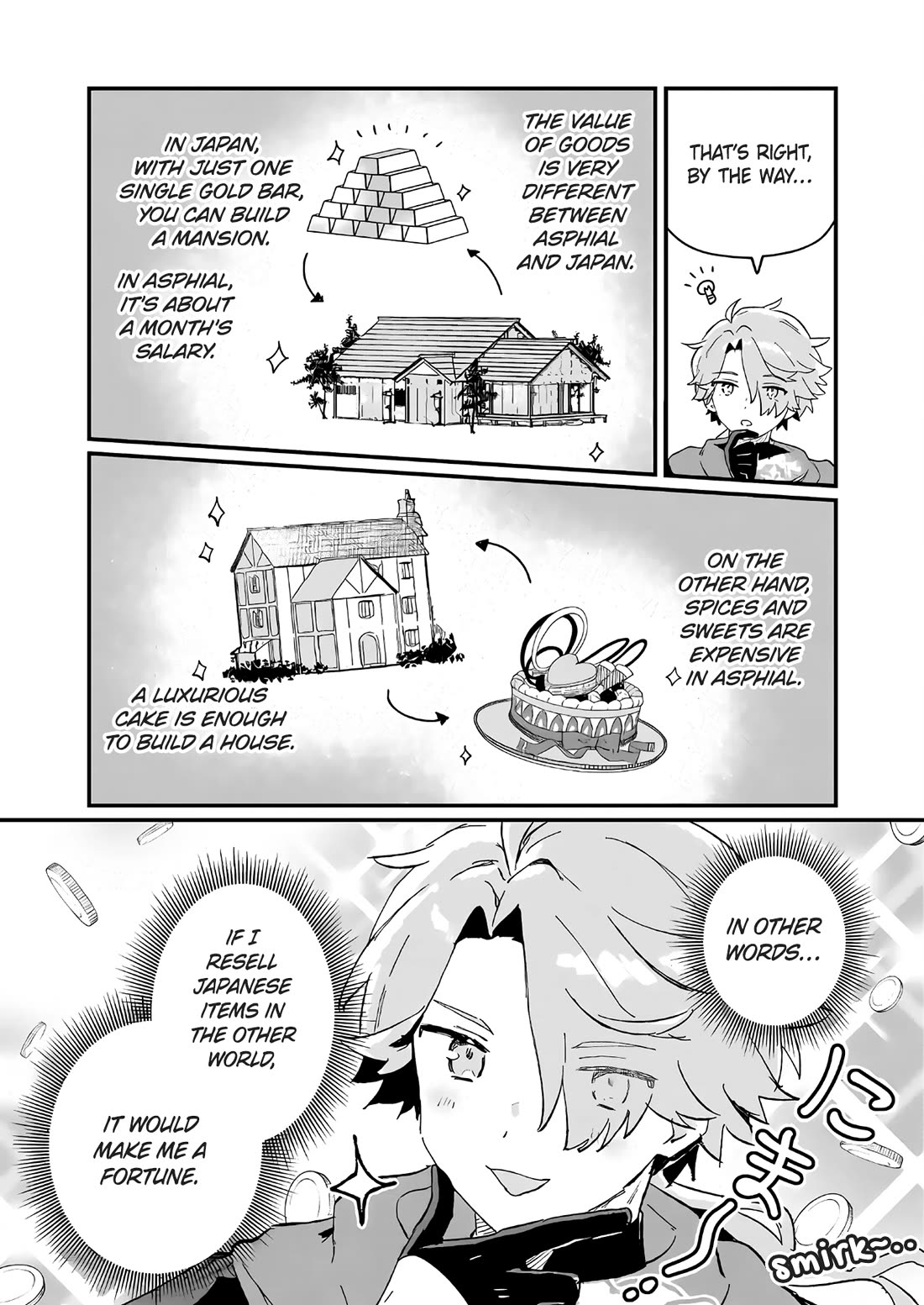 Isekai Merchant: Living a Rich Slow Life with "Isekai Travel" chapter 1 page 12