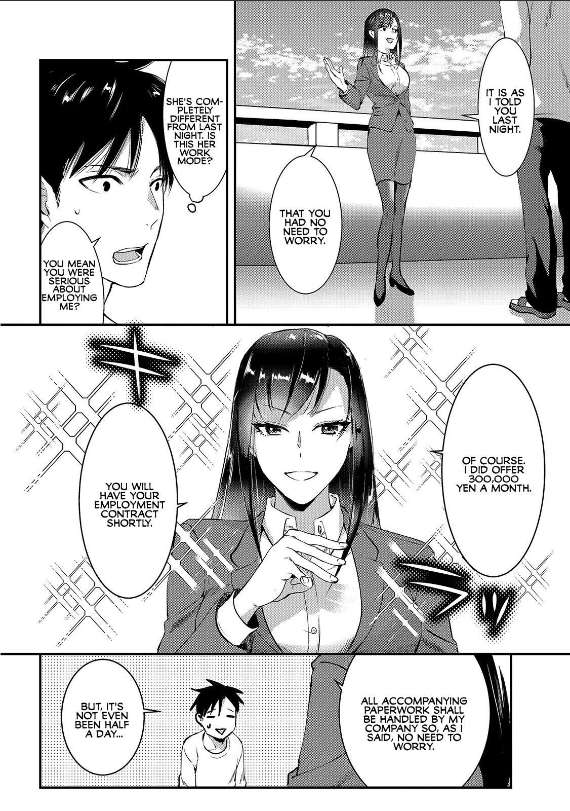 It's Fun Having a 300,000 Yen a Month Job Welcoming Home an Onee-san Who Doesn't Find Meaning in a Job That Pays Her 500,000 Yen a Month chapter 1 page 27