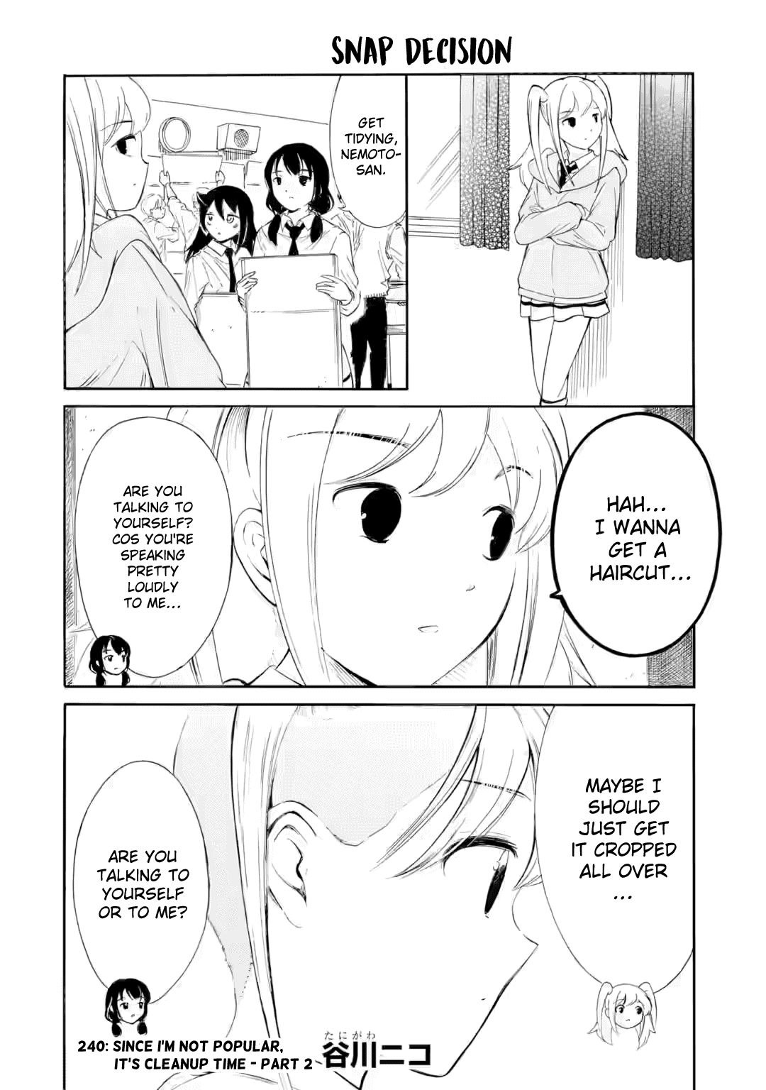 It’s Not My Fault That I’m Not Popular! chapter 240.1 page 1