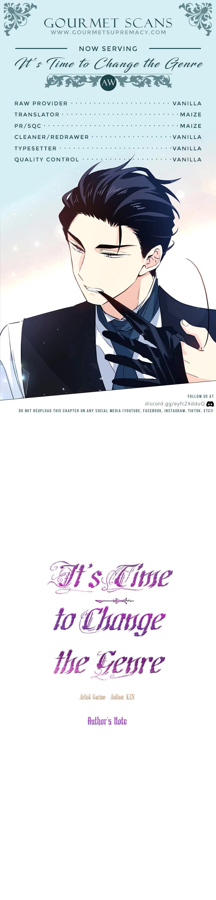 It’s Time to Change the Genre chapter 123 page 1