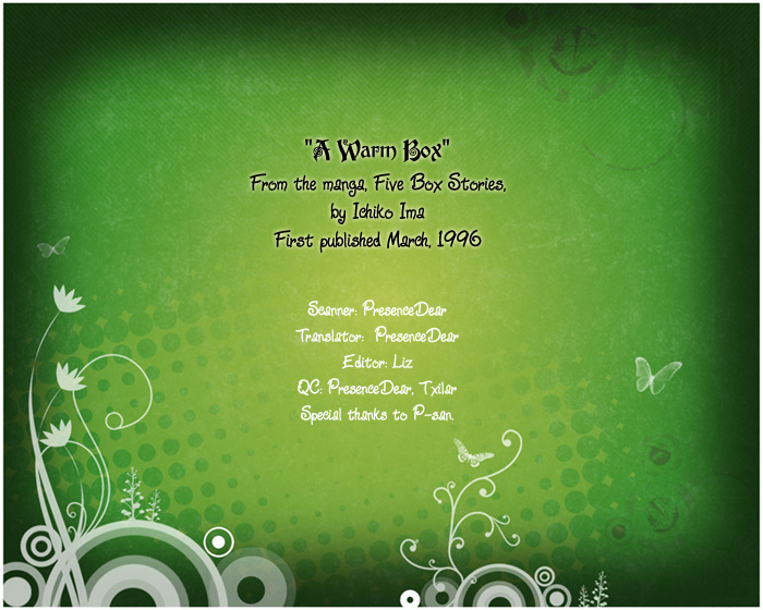 Itsutsu no Hako no Monogatari chapter 8 page 1