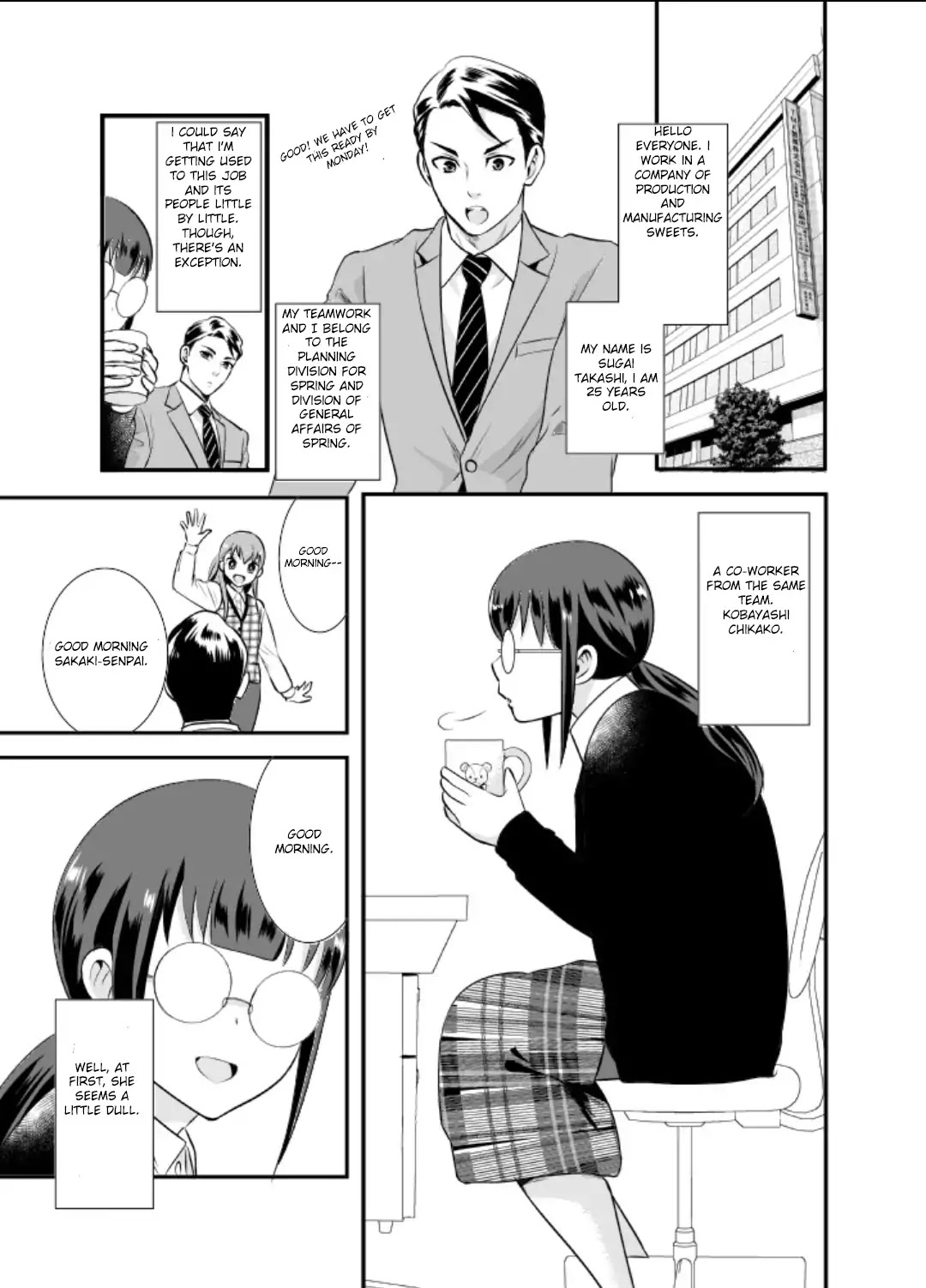 Jimi Joshi x Osekkai Danshi chapter 1 page 3