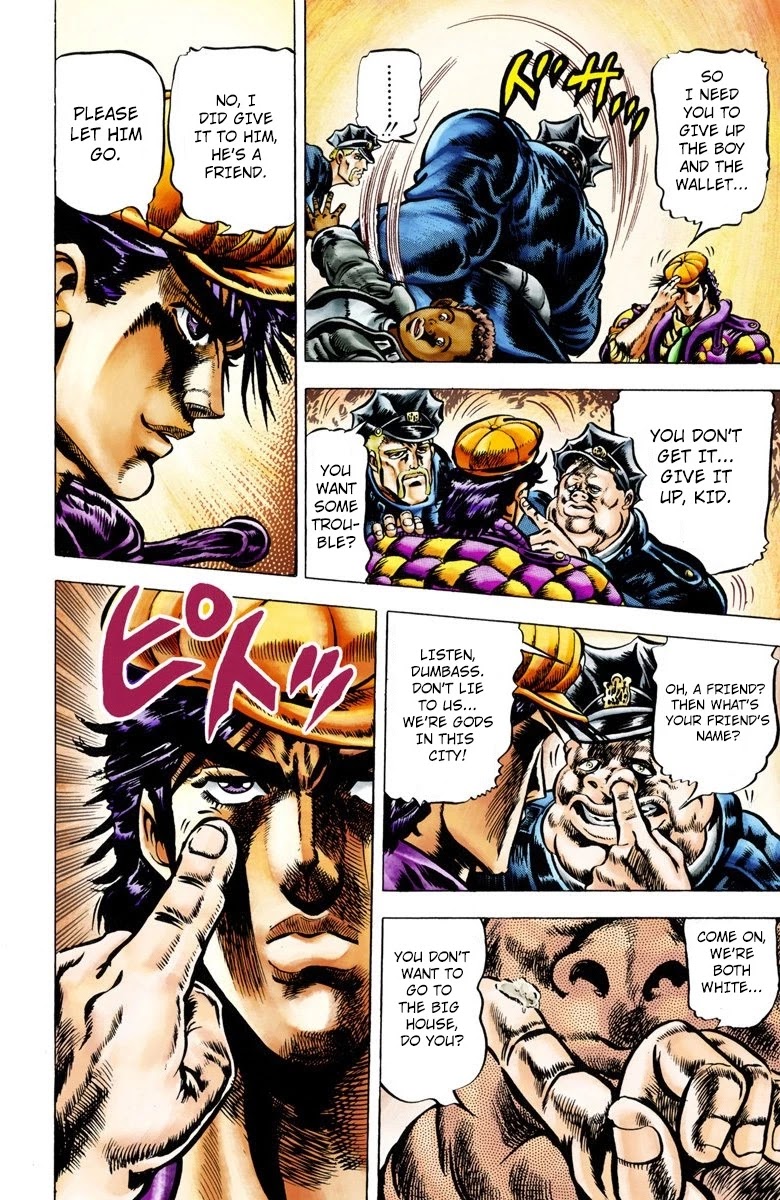 JoJo's Bizarre Adventure Part 2 - Battle Tendency (Official Colored) chapter 1 page 10