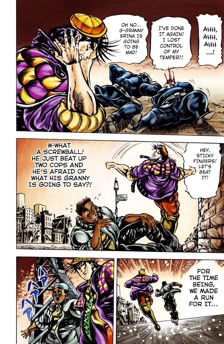 JoJo's Bizarre Adventure Part 2 - Battle Tendency (Official Colored) chapter 1 page 16