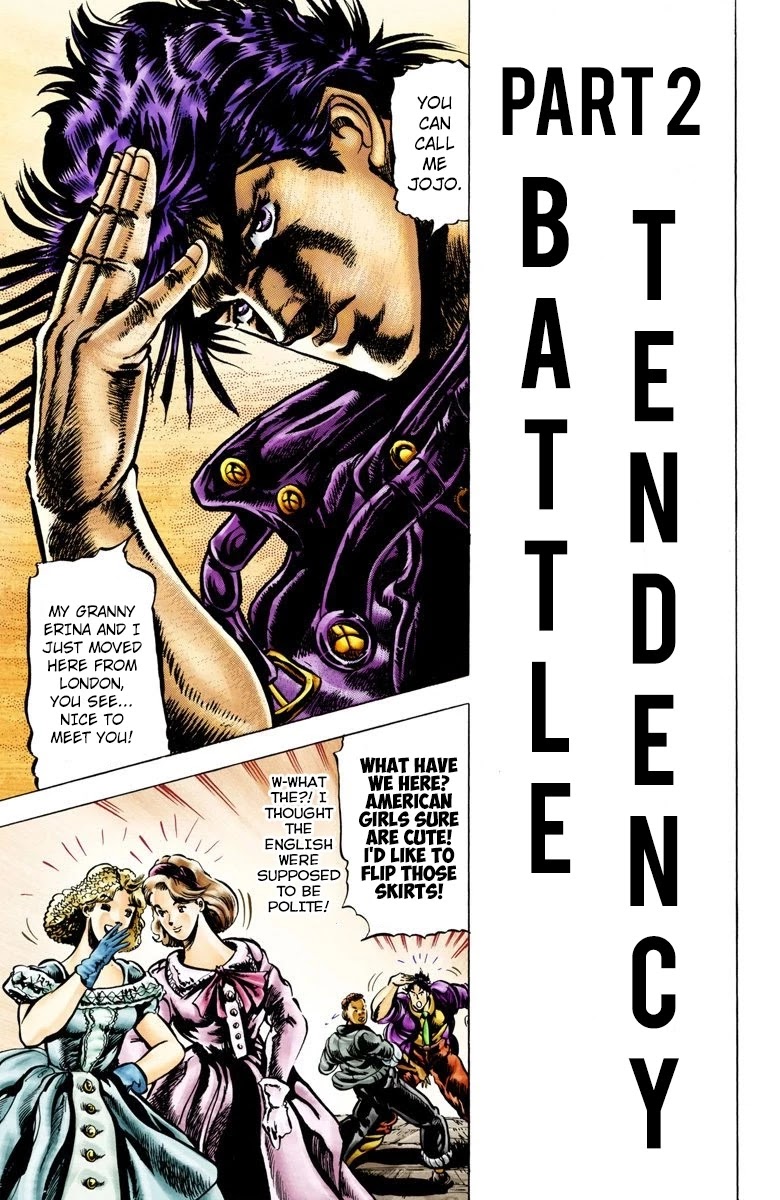 JoJo's Bizarre Adventure Part 2 - Battle Tendency (Official Colored) chapter 1 page 19