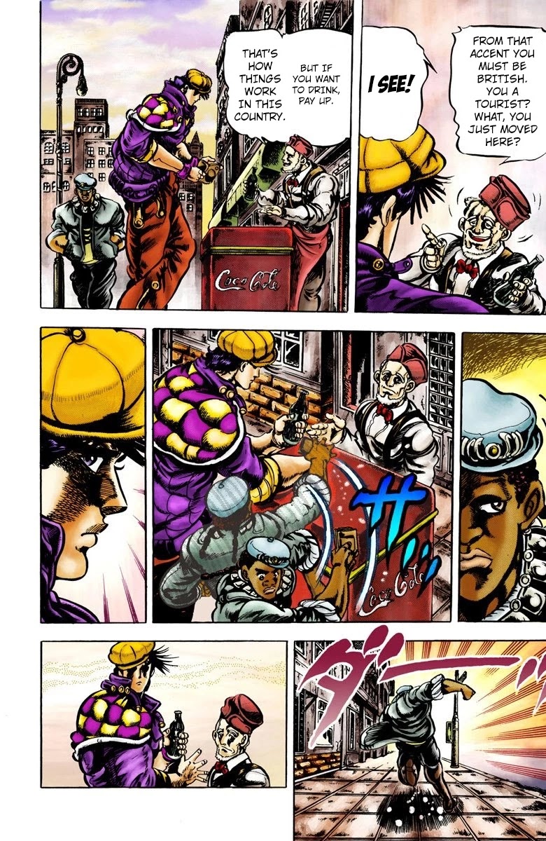 JoJo's Bizarre Adventure Part 2 - Battle Tendency (Official Colored) chapter 1 page 6