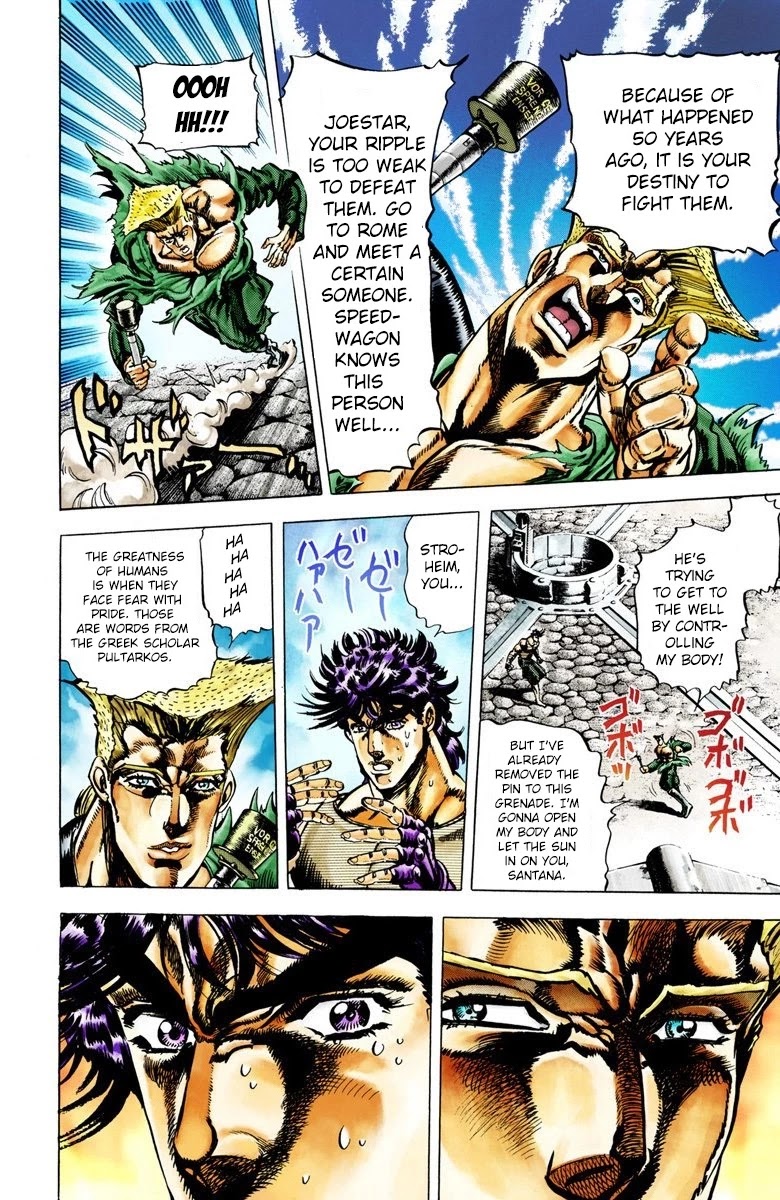 JoJo's Bizarre Adventure Part 2 - Battle Tendency (Official Colored) chapter 17 page 8