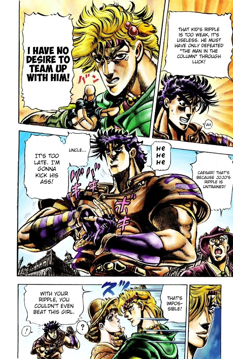 JoJo's Bizarre Adventure Part 2 - Battle Tendency (Official Colored) chapter 19 page 6
