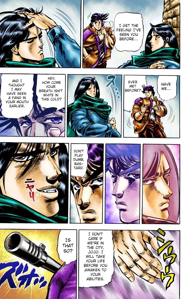 JoJo's Bizarre Adventure Part 2 - Battle Tendency (Official Colored) chapter 4 page 16
