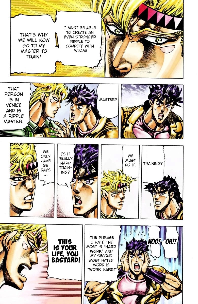 JoJo's Bizarre Adventure Part 2 - Battle Tendency (Official Colored) chapter 27 page 10