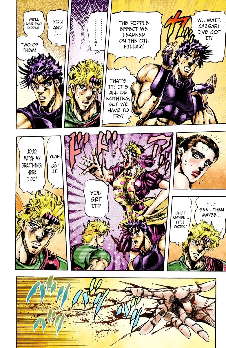 JoJo's Bizarre Adventure Part 2 - Battle Tendency (Official Colored) chapter 38 page 14