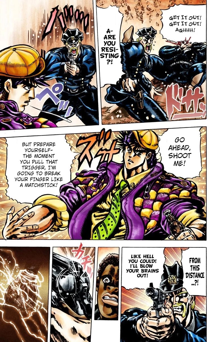 JoJo's Bizarre Adventure Part 2 - Battle Tendency (Official Colored) chapter 1 page 13