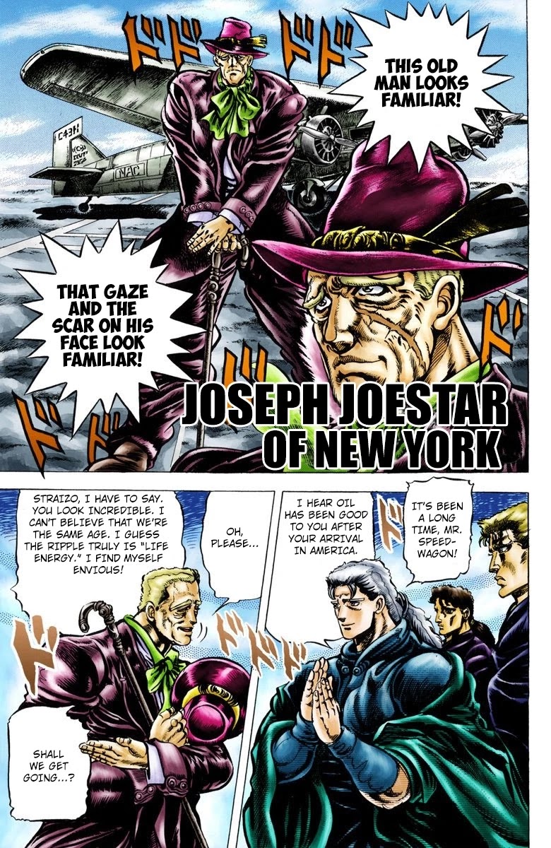 JoJo's Bizarre Adventure Part 2 - Battle Tendency (Official Colored) chapter 1 page 2