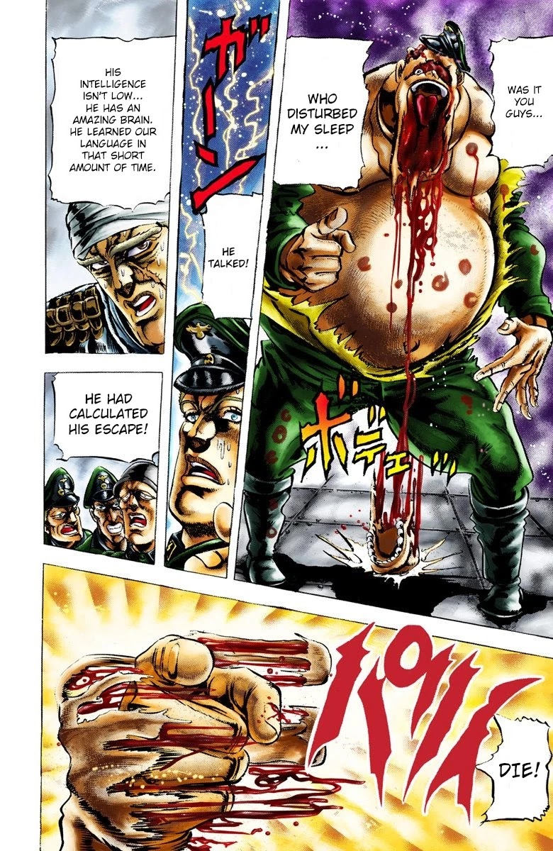 JoJo's Bizarre Adventure Part 2 - Battle Tendency (Official Colored) chapter 13 page 10