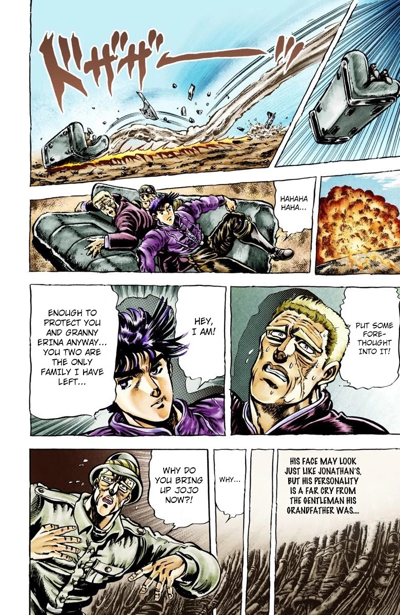 JoJo's Bizarre Adventure Part 2 - Battle Tendency (Official Colored) chapter 2 page 14