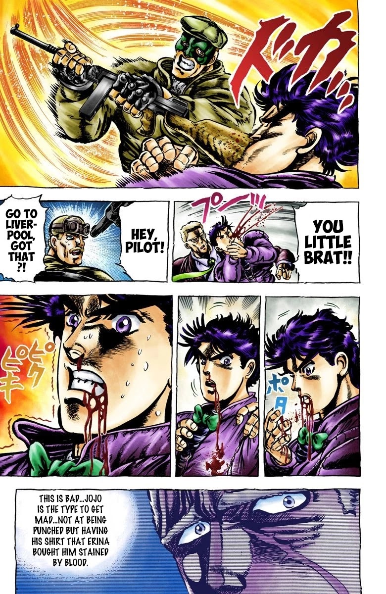 JoJo's Bizarre Adventure Part 2 - Battle Tendency (Official Colored) chapter 2 page 9