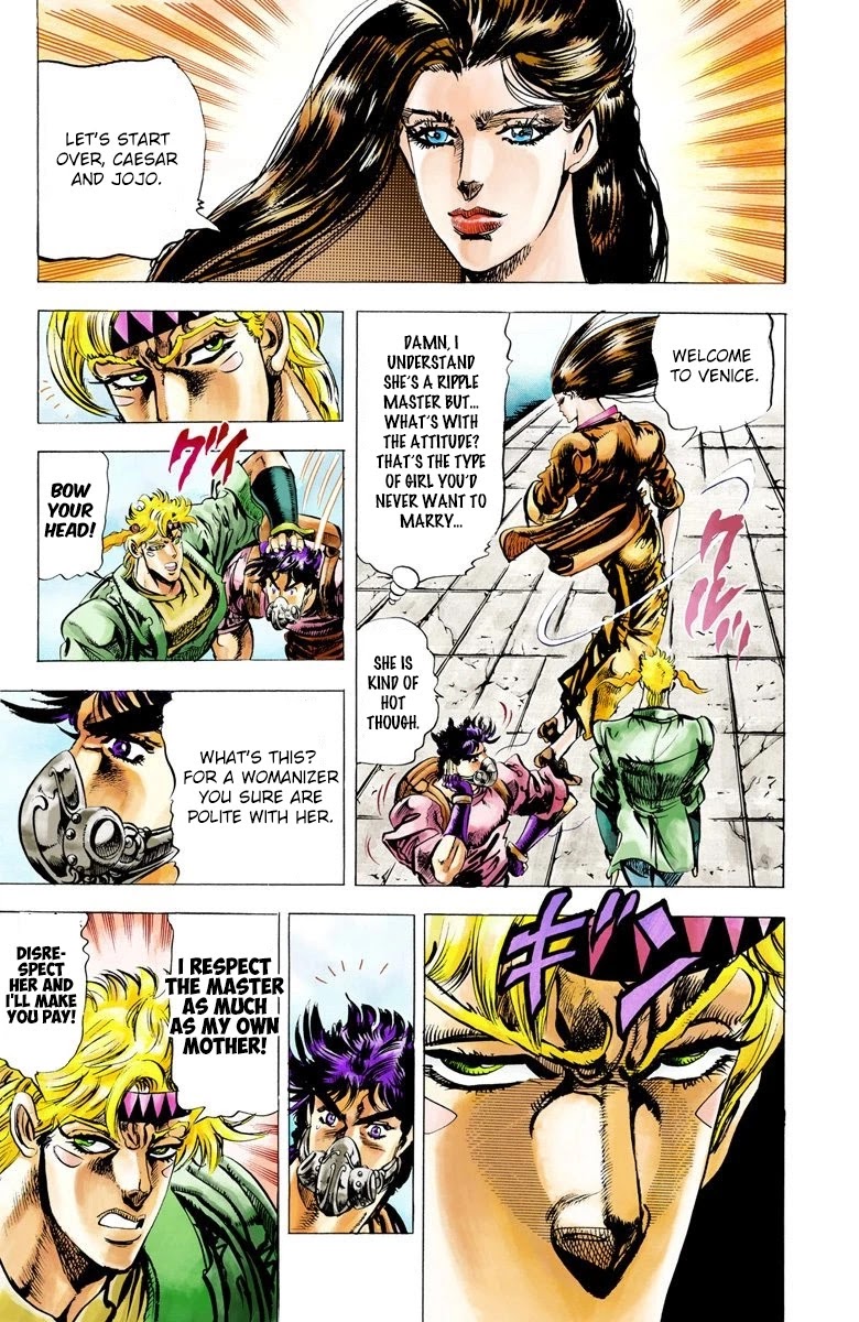 JoJo's Bizarre Adventure Part 2 - Battle Tendency (Official Colored) chapter 28 page 12