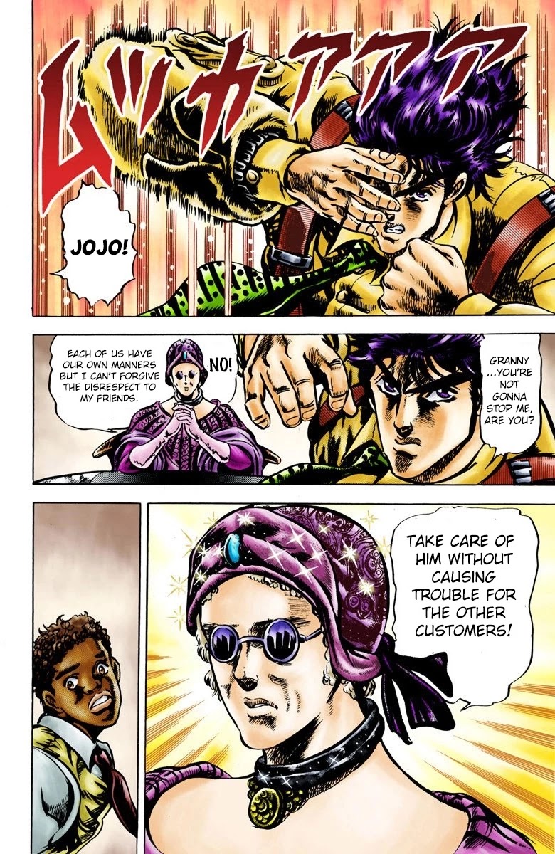 JoJo's Bizarre Adventure Part 2 - Battle Tendency (Official Colored) chapter 3 page 10