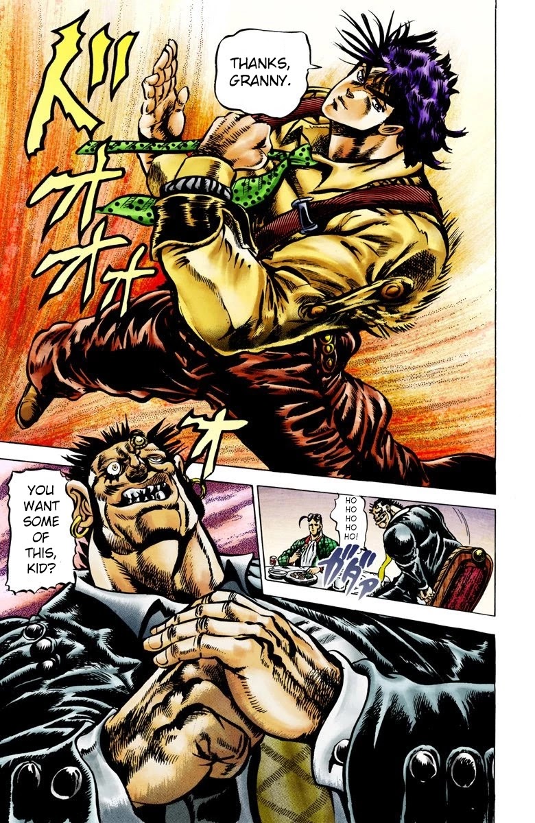 JoJo's Bizarre Adventure Part 2 - Battle Tendency (Official Colored) chapter 3 page 11