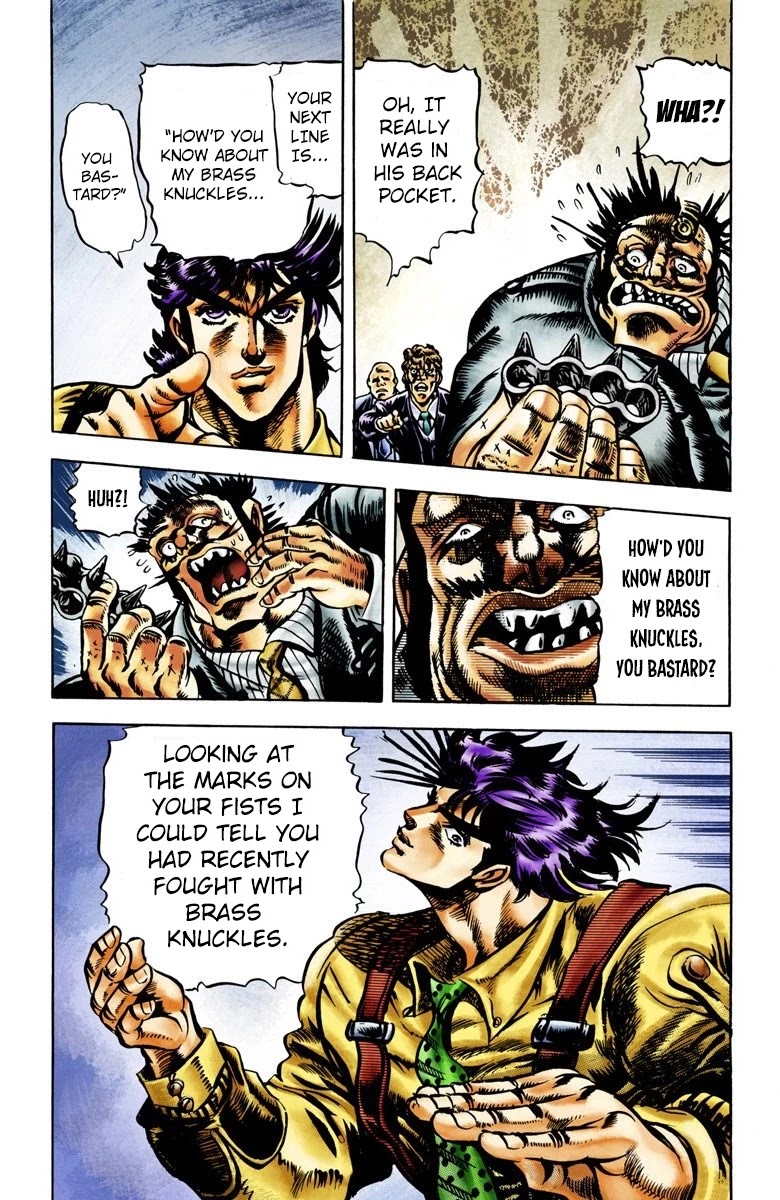 JoJo's Bizarre Adventure Part 2 - Battle Tendency (Official Colored) chapter 3 page 14