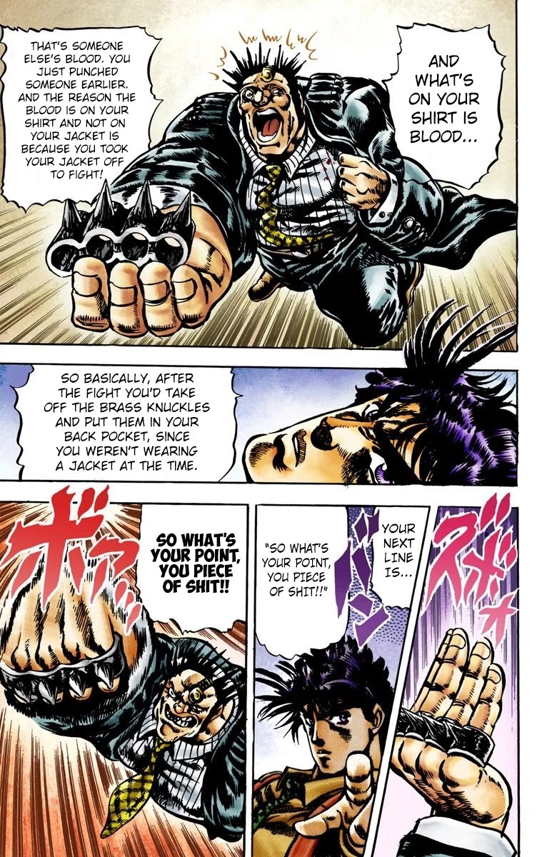 JoJo's Bizarre Adventure Part 2 - Battle Tendency (Official Colored) chapter 3 page 15