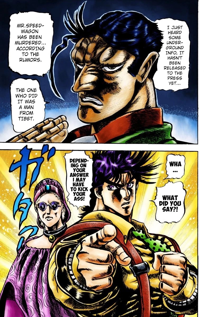 JoJo's Bizarre Adventure Part 2 - Battle Tendency (Official Colored) chapter 3 page 19