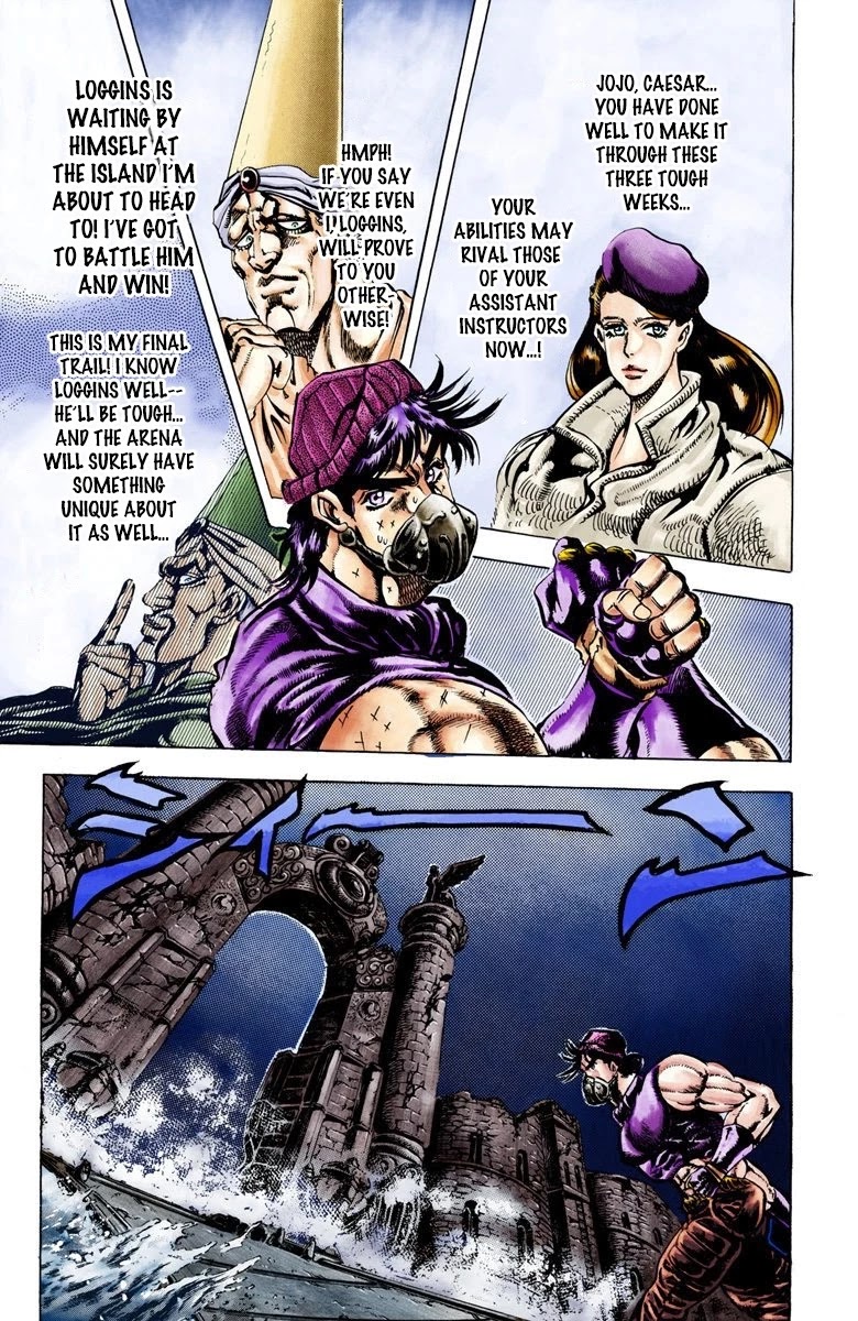 JoJo's Bizarre Adventure Part 2 - Battle Tendency (Official Colored) chapter 32 page 14