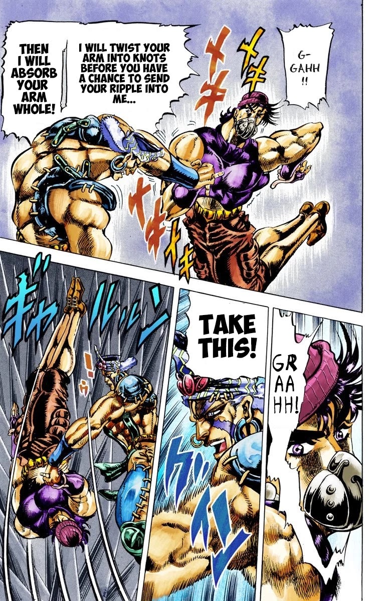 JoJo's Bizarre Adventure Part 2 - Battle Tendency (Official Colored) chapter 33 page 14