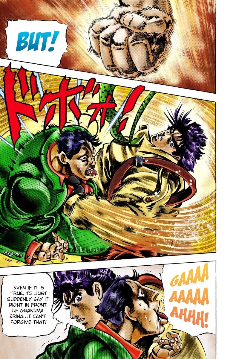 JoJo's Bizarre Adventure Part 2 - Battle Tendency (Official Colored) chapter 4 page 4