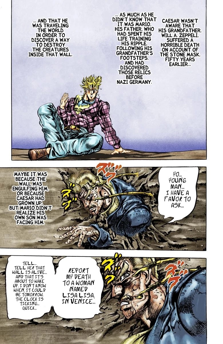 JoJo's Bizarre Adventure Part 2 - Battle Tendency (Official Colored) chapter 45 page 15