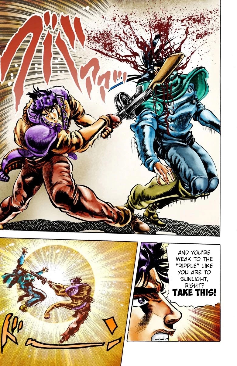 JoJo's Bizarre Adventure Part 2 - Battle Tendency (Official Colored) chapter 5 page 15