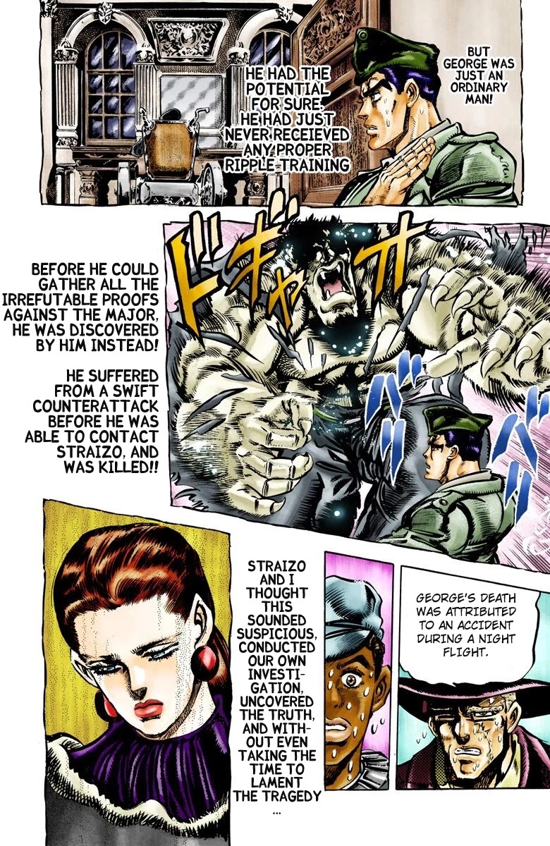 JoJo's Bizarre Adventure Part 2 - Battle Tendency (Official Colored) chapter 64 page 10