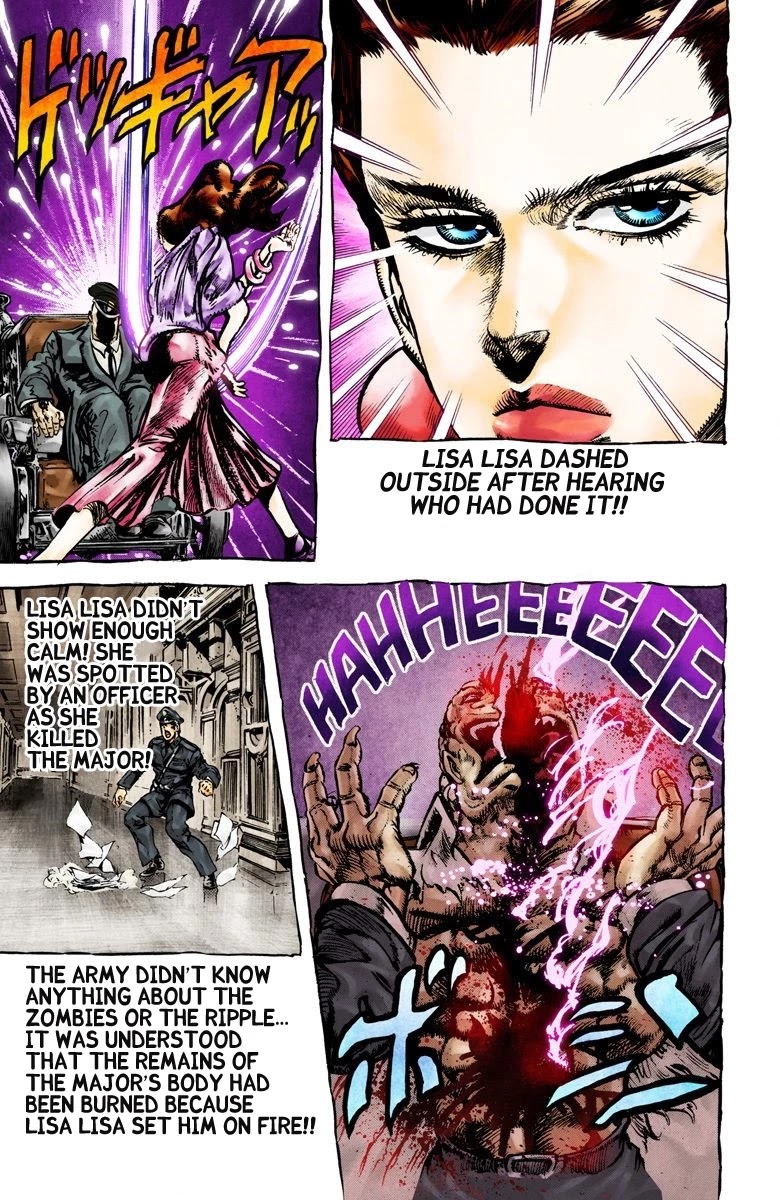 JoJo's Bizarre Adventure Part 2 - Battle Tendency (Official Colored) chapter 64 page 11