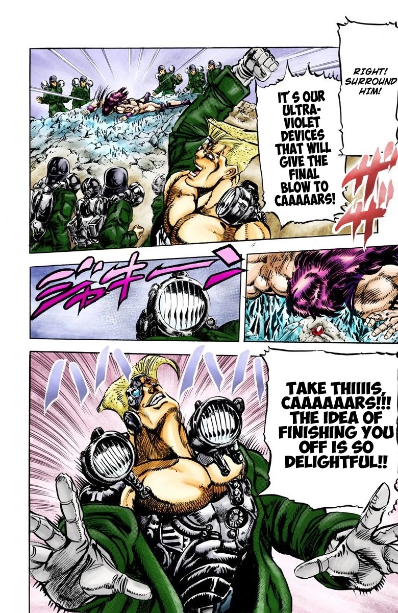 JoJo's Bizarre Adventure Part 2 - Battle Tendency (Official Colored) chapter 64 page 14