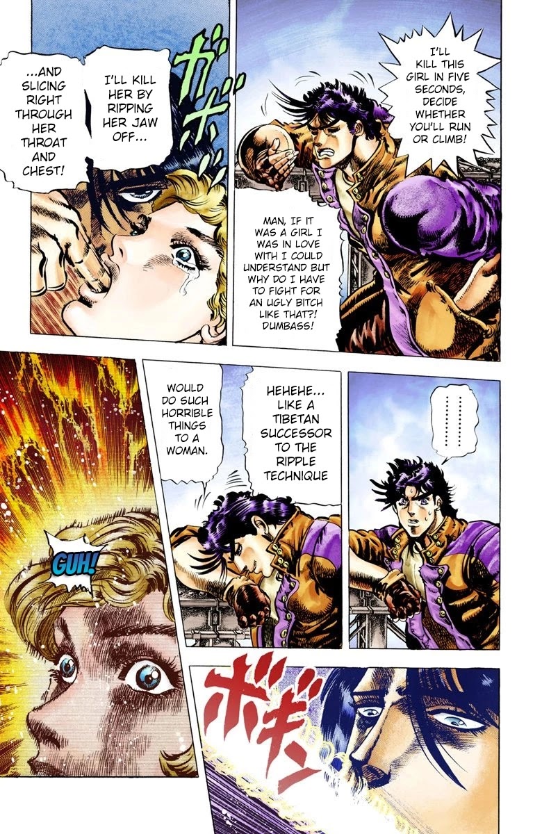 JoJo's Bizarre Adventure Part 2 - Battle Tendency (Official Colored) chapter 7 page 8