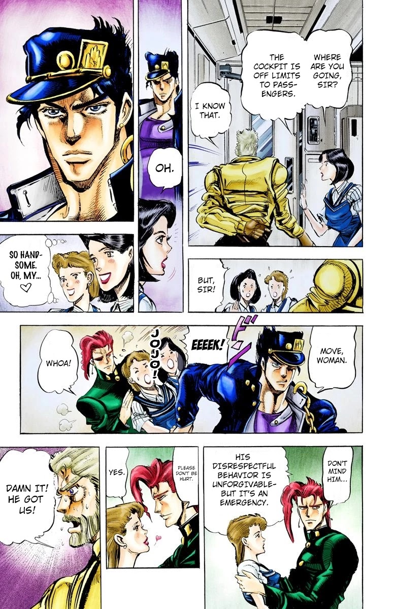 JoJo's Bizarre Adventure Part 3 - Stardust Crusaders (Official Colored) chapter 11 page 4