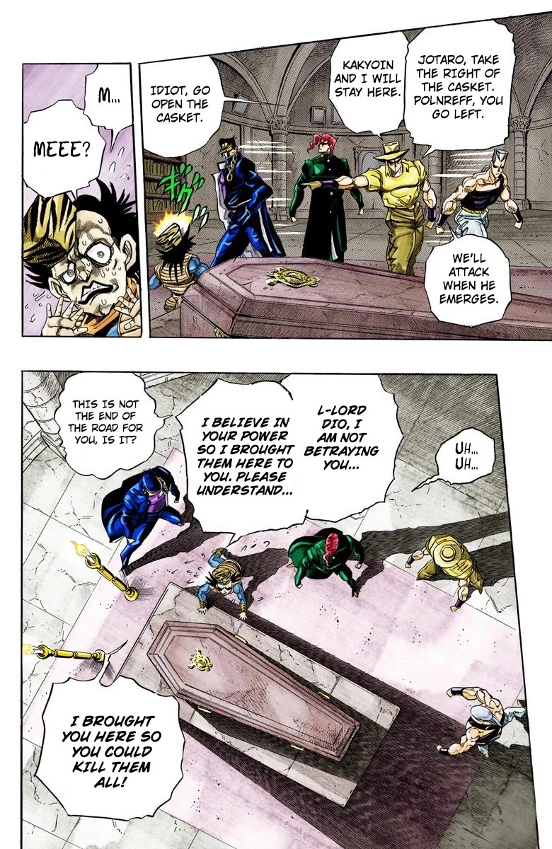 JoJo's Bizarre Adventure Part 3 - Stardust Crusaders (Official Colored) chapter 136 page 12