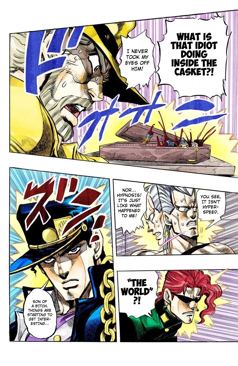JoJo's Bizarre Adventure Part 3 - Stardust Crusaders (Official Colored) chapter 136 page 18